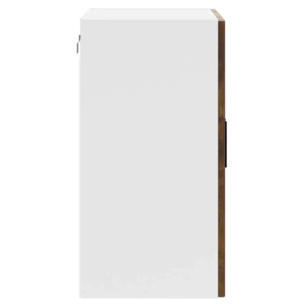 Pensile da Cucina con Porta in Vetro-Mobile Cucina da Parete Porto Rovere Fumo 377538