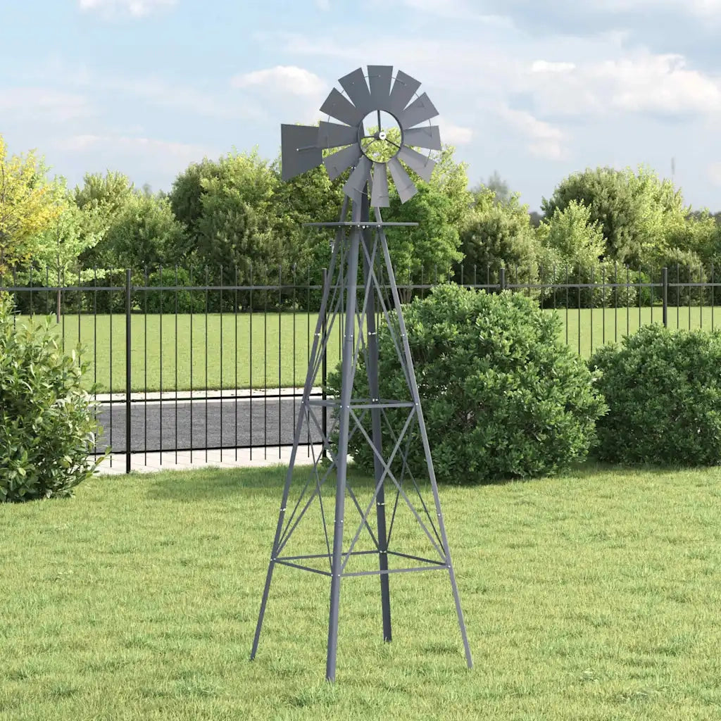 Mulino a vento Grigio 84 x 68 x 245 cm Ferro CFW6990872