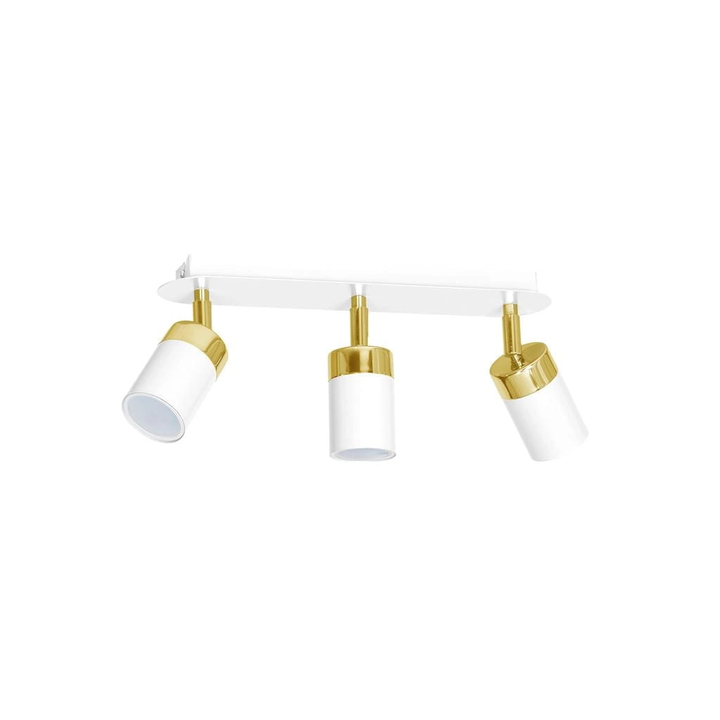 Plafoniera a barra 3 luci GU10 35W Milagro Joker oro