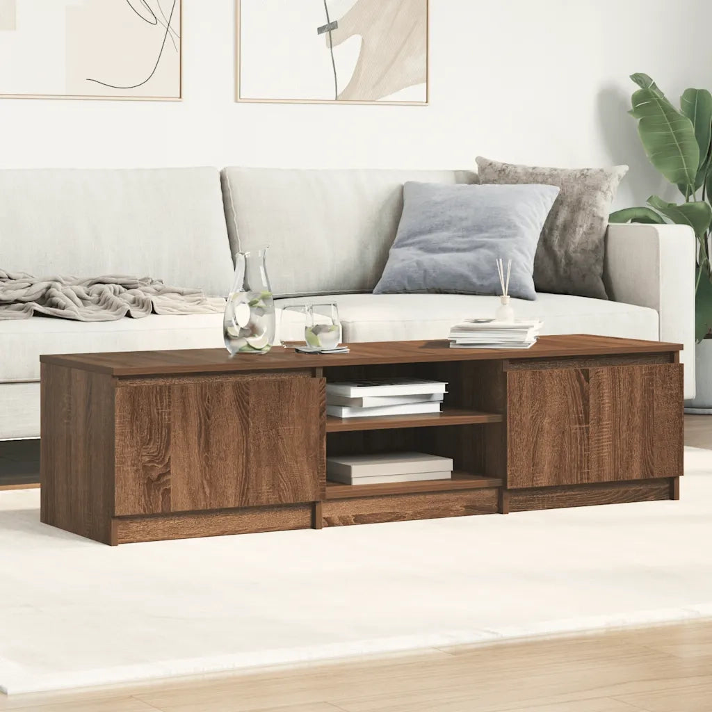 Mobile TV Rovere Marrone 140x40x35,5 cm in Legno Multistrato 815359