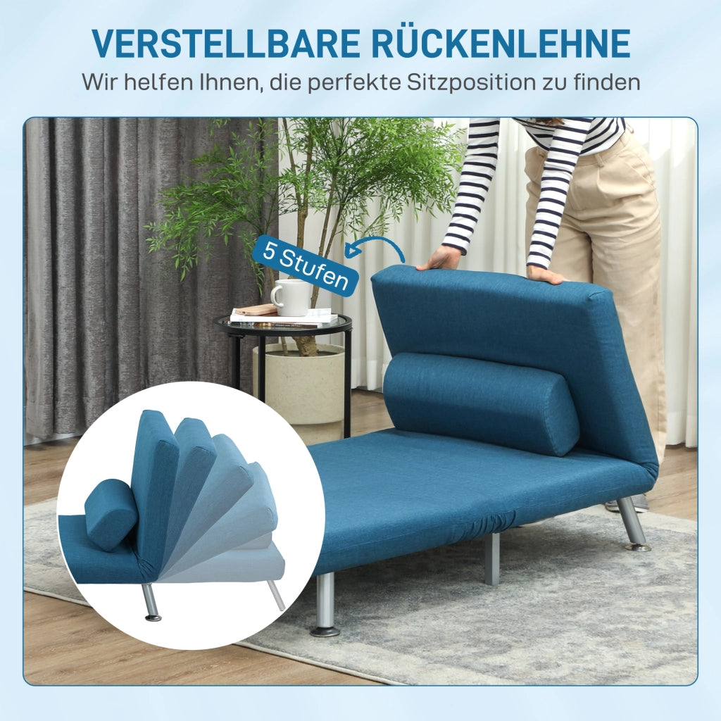 Poltrona Letto Klappbarer Relaxsessel ¨C zephmum ¨C 75x70x75 cm Blu