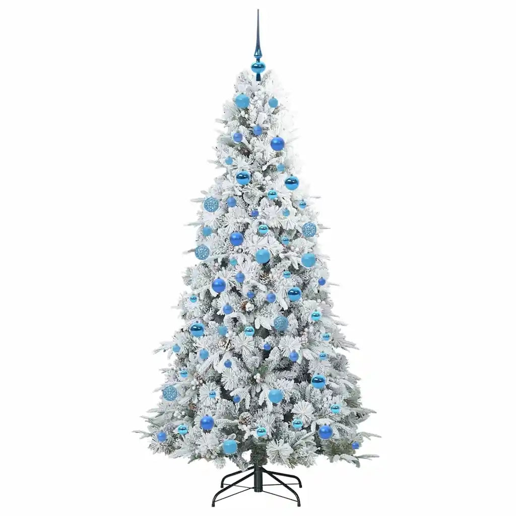 Albero di Natale Artificiale con Rami Pieghevoli Bianco 180 cm 3397491