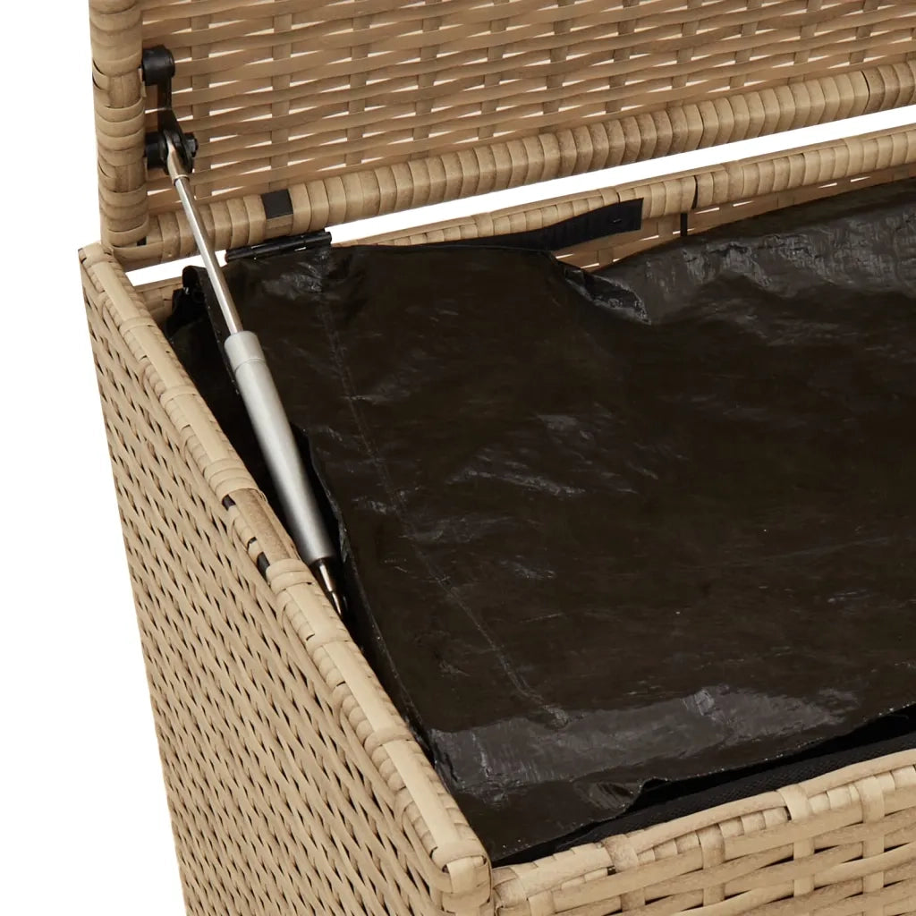 Contenitore da Giardino Beige Misto 469L in Polyrattan 365331