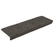Tappetini per scale autoadesivi 30 pz 65x21x4 cm Antracite Bordo rettangolare 3365699