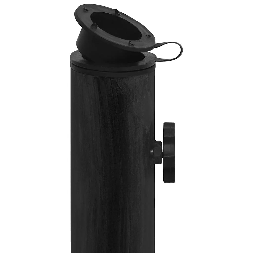 Base per ombrellone-Supporto per ombrellone Nera 44x44x31 cm in Ghisa 806986