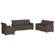 Set di divani 3 pcs Grigio Similpelle 3430553