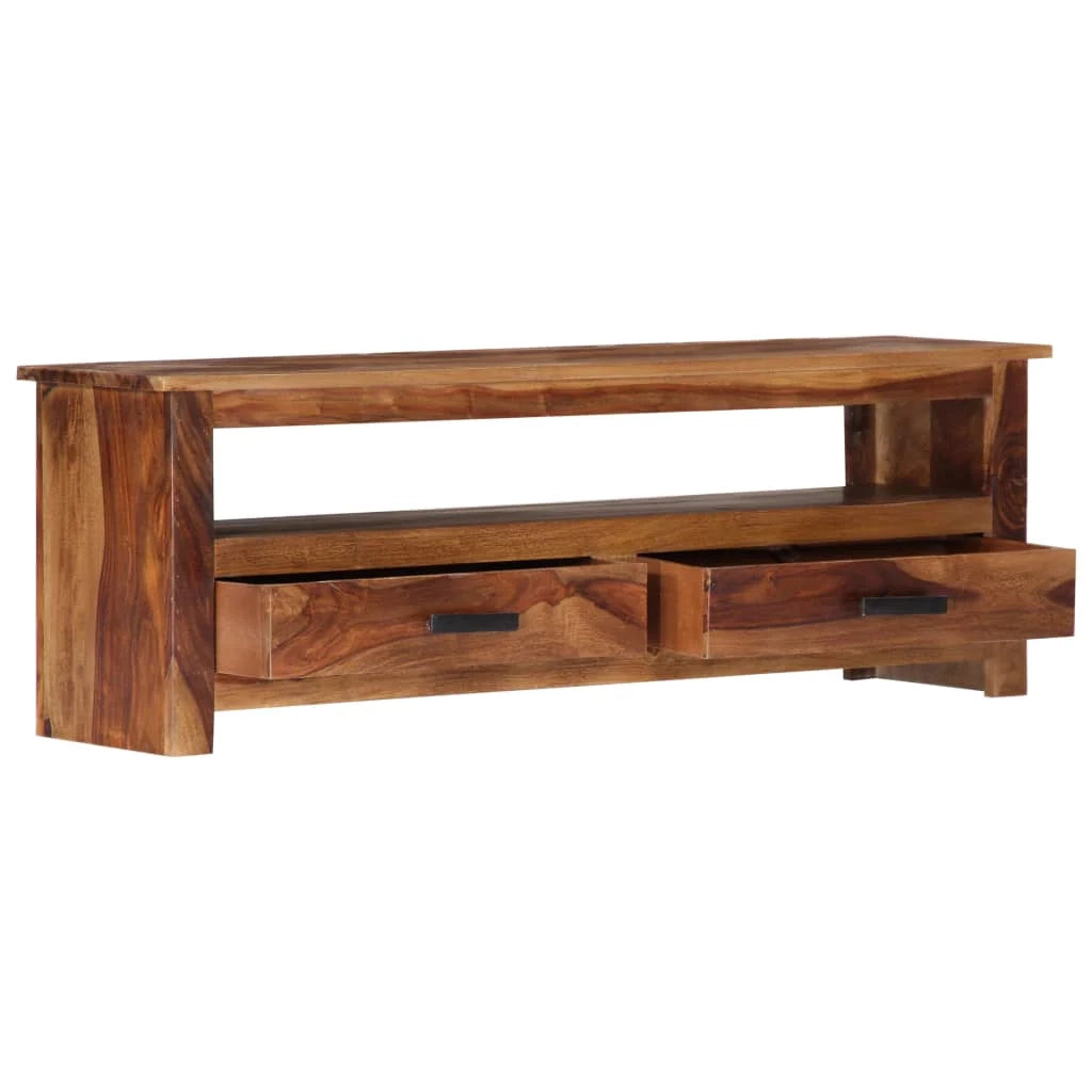 Pratico mobile porta TV/credenza di design 118 cm legno massello di sheesham 2502277