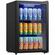 Frigo Bevande 70L 70 Lattine ¨C Zephmum ¨C Nero Porta Vetro Temperato