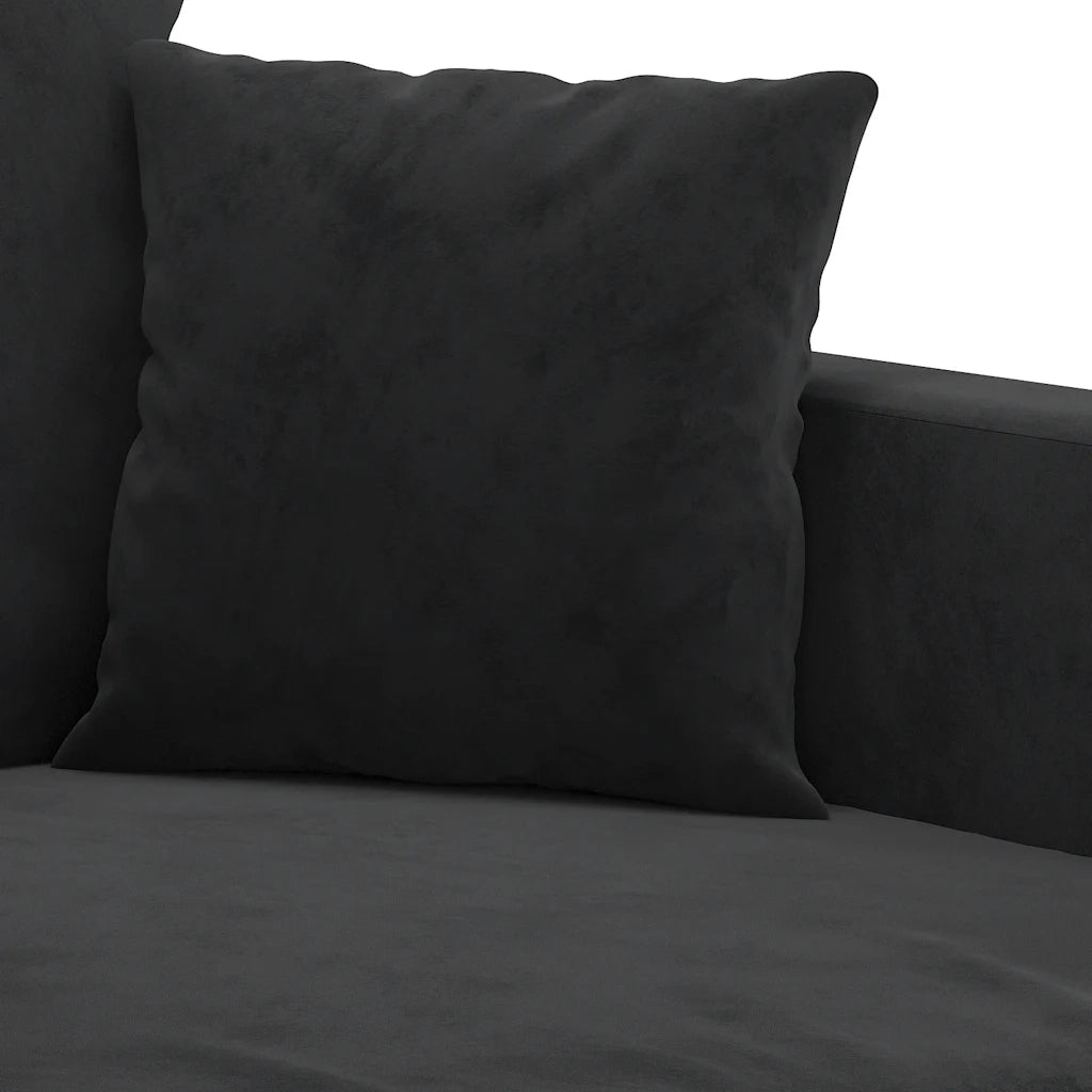 Divano Sedia-Poltrona Nero 60 cm Velluto 587804