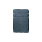 Testiera in tessuto bouclé blu con linee L90 cm