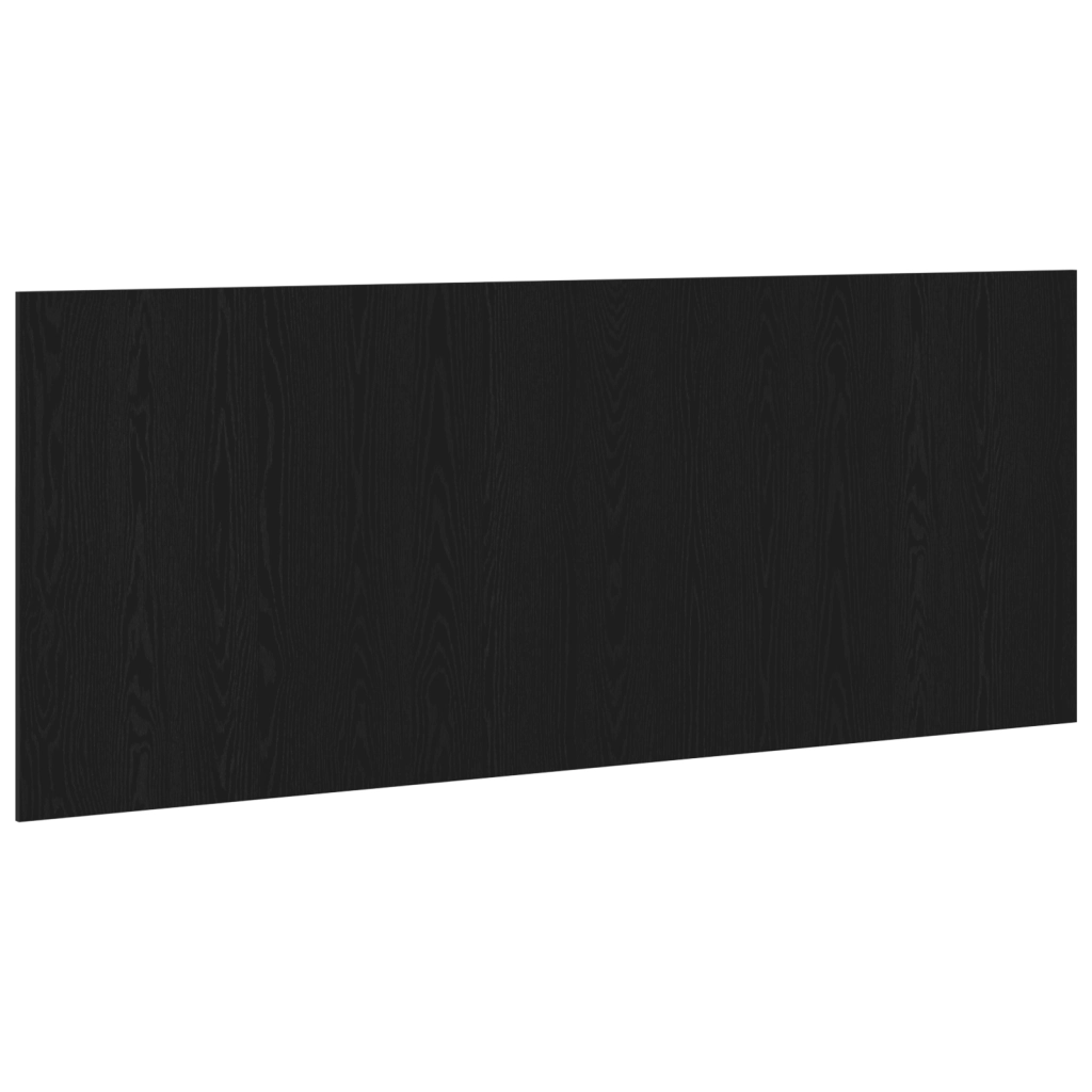 Testiera letto  Nero Rovere 200x1,5x80 cm Legno ingegnerizzato