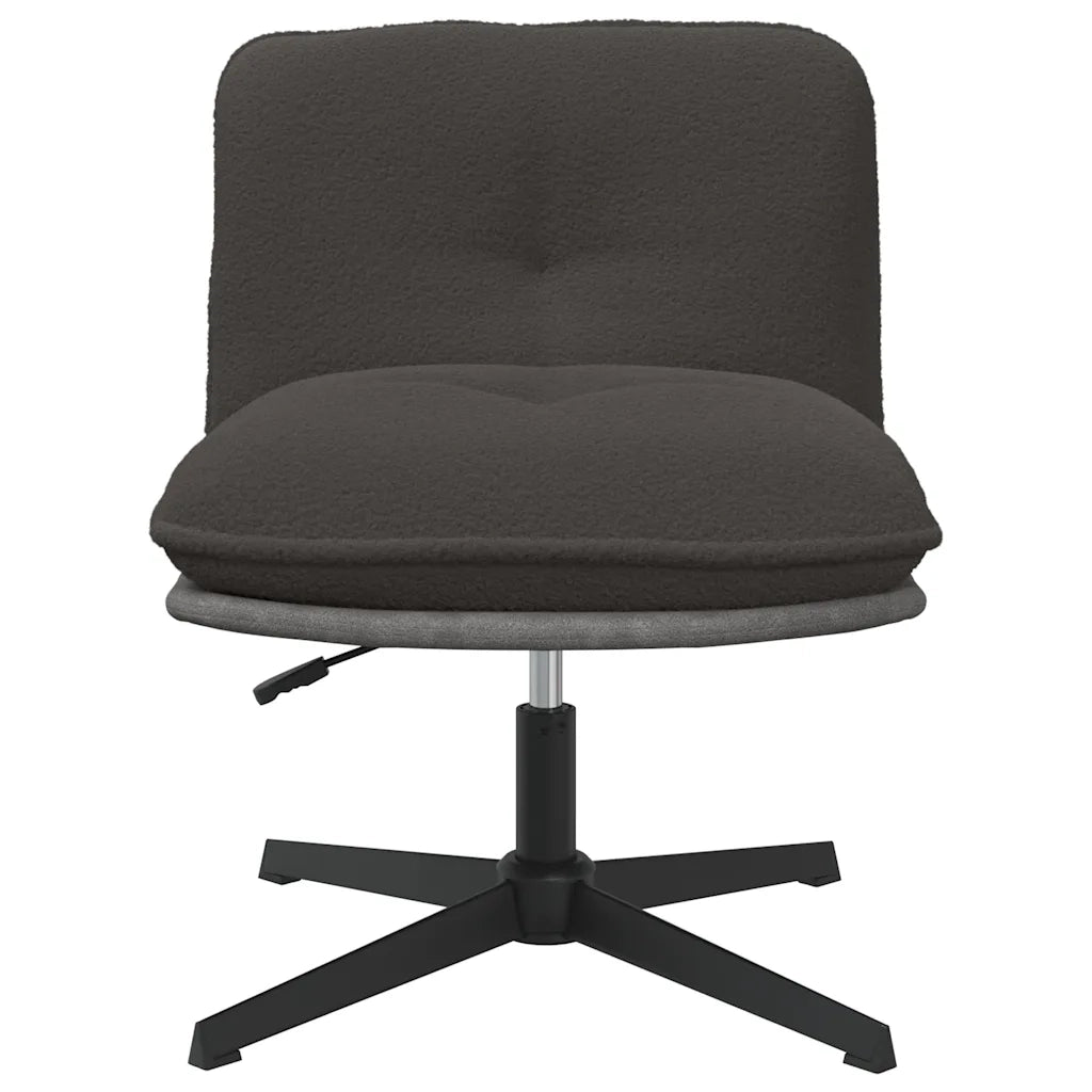 Sedia da Ufficio Girevole Riccio Grigio Scuro Effetto Lana 4105386