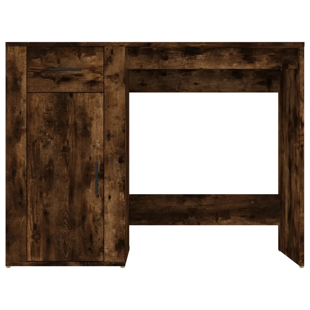 Scrivania Rovere Fumo 100x49x75 cm in Legno Multistrato 816789