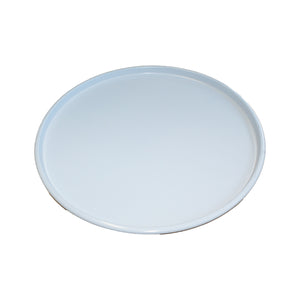 Coperchio per Contenitore Porta Legna o Pellet Ø39 cm in Ferro Bianco