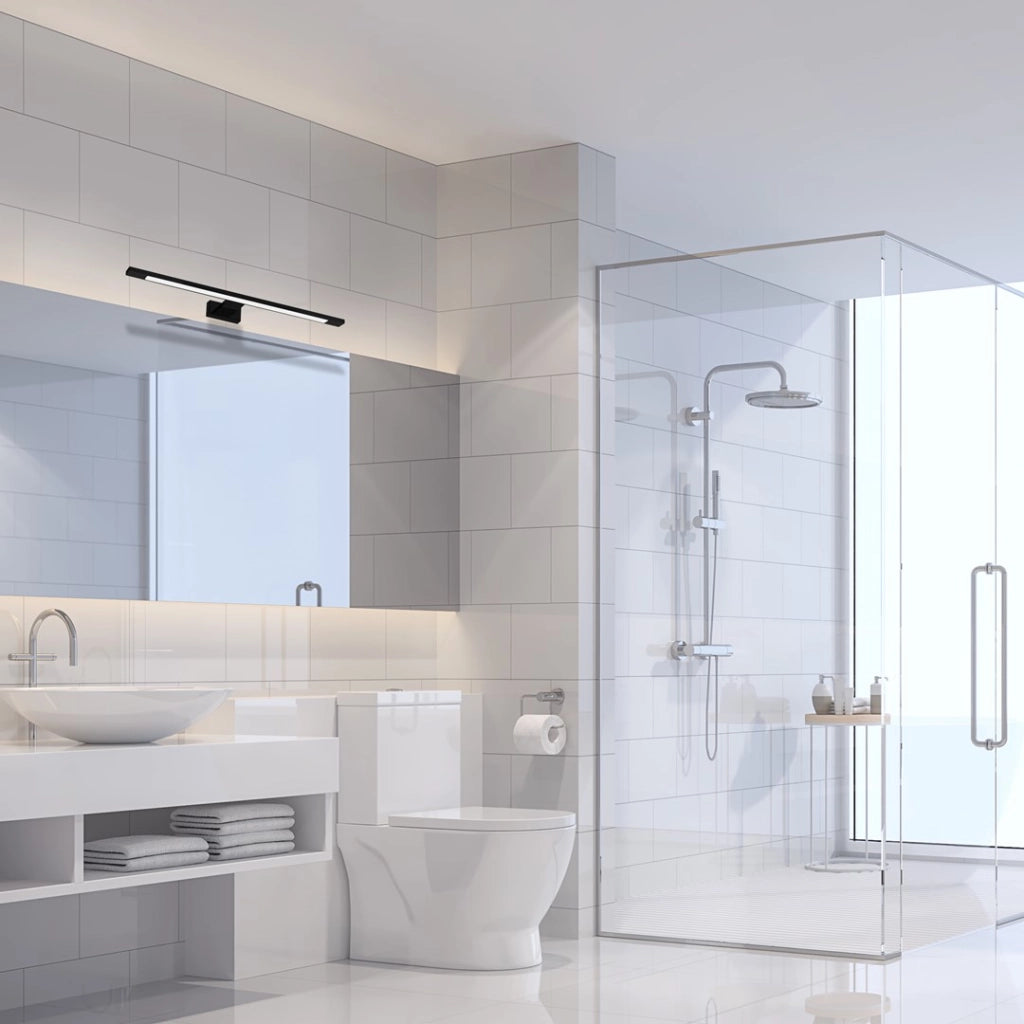 Applique LED bagno Milagro SHINE nera 12W 4000K IP44