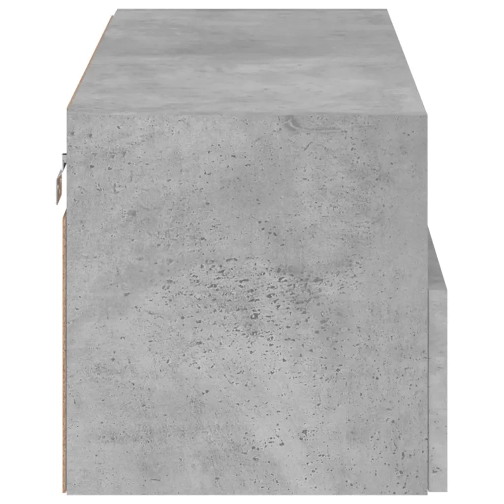 Mobile TV a Parete | Armadietto TV | Mobile Porta TV Grigio Cemento 80x30x30 cm Legno Multistrato