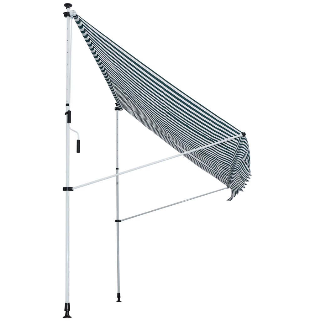 Toldo Retrattile Manuale ¨C zephmum ¨C Verde 300x150x170-280 cm
