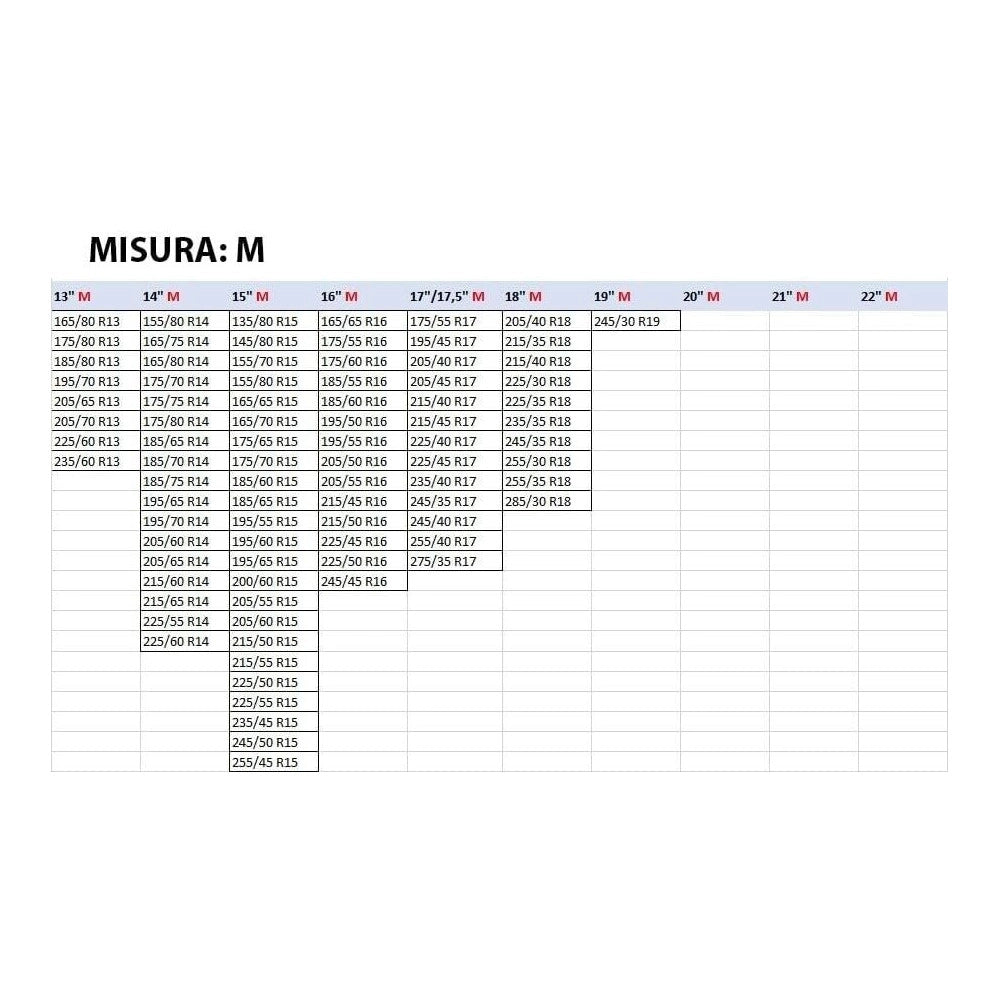 Trade Shop - Set 2 Calze Da Neve Catene Per Auto Omologate In Tessuto 3d Per Grande Aderenza -    L