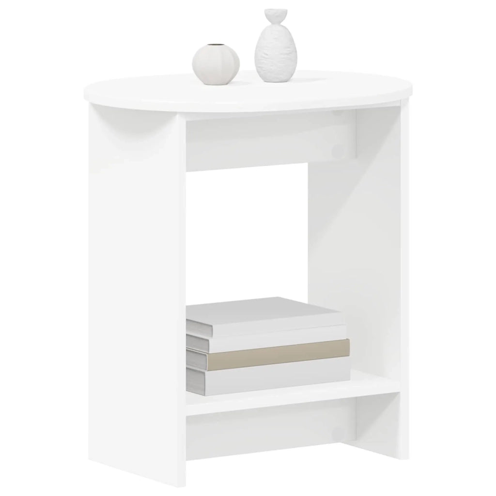 Tavolo laterale Bianco 50 x 39,5 x 55 cm Legno ingegnerizzato