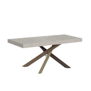 Tavolo allungabile 140/244x90 cm Volantis Premium cashmere gambe multicolore 4/C