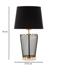 Lampada da Tavolo Chaine Tower Ø 25x44 cm in Ferro