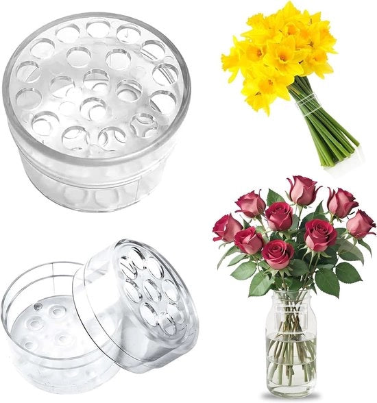2 Pezzi di Supporti Spiraliformi Translucidi per Ikebana per Arrangiamenti di Fiori