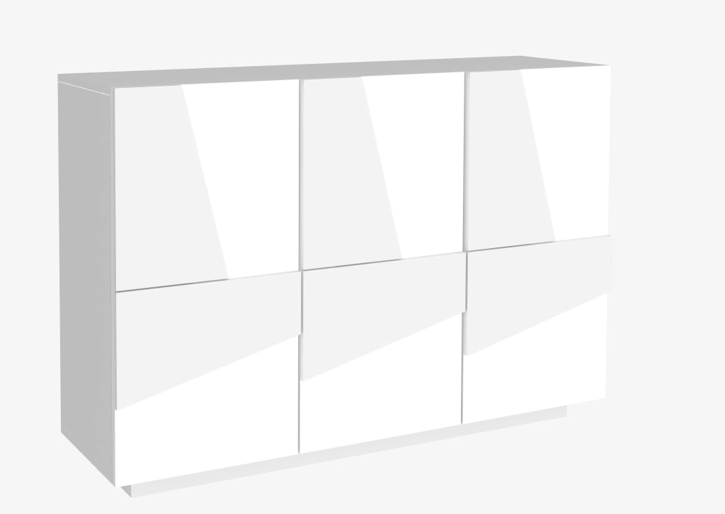 Mobile PING L 121.8 x H 86 x P 39.2 cm bianco lucido