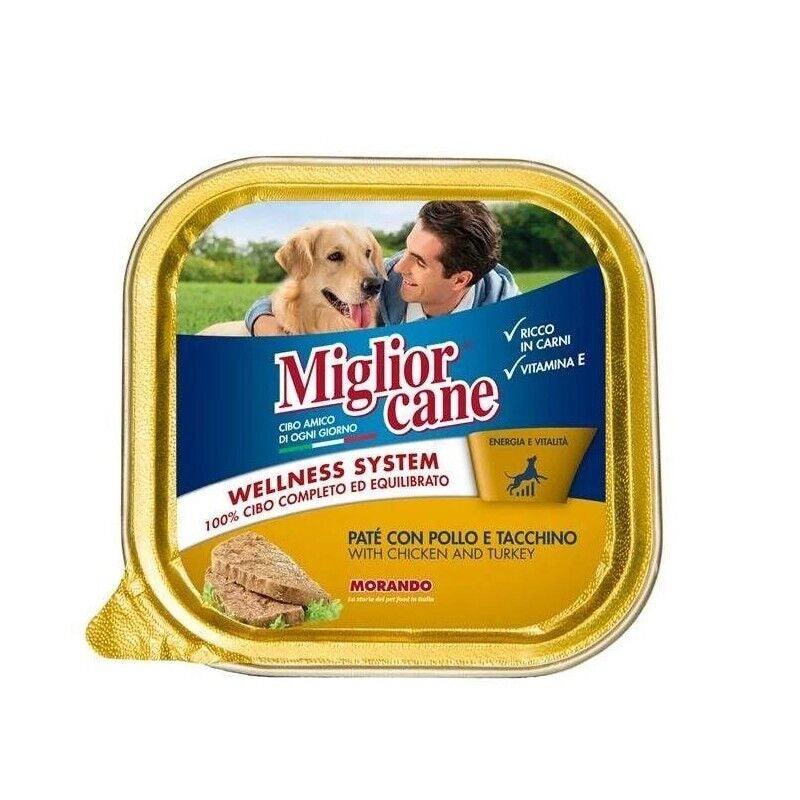 SET 22 MIGLIOR CANE PATE' CON POLLO E TACCHINO 150 GR