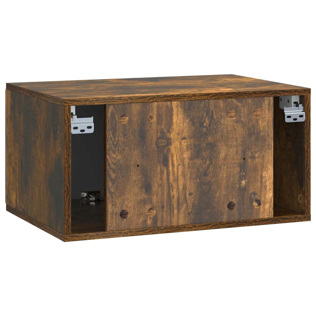 Mobile Porta TV da Muro Rovere Fumo 59,5 x 41 x 30 cm 898340