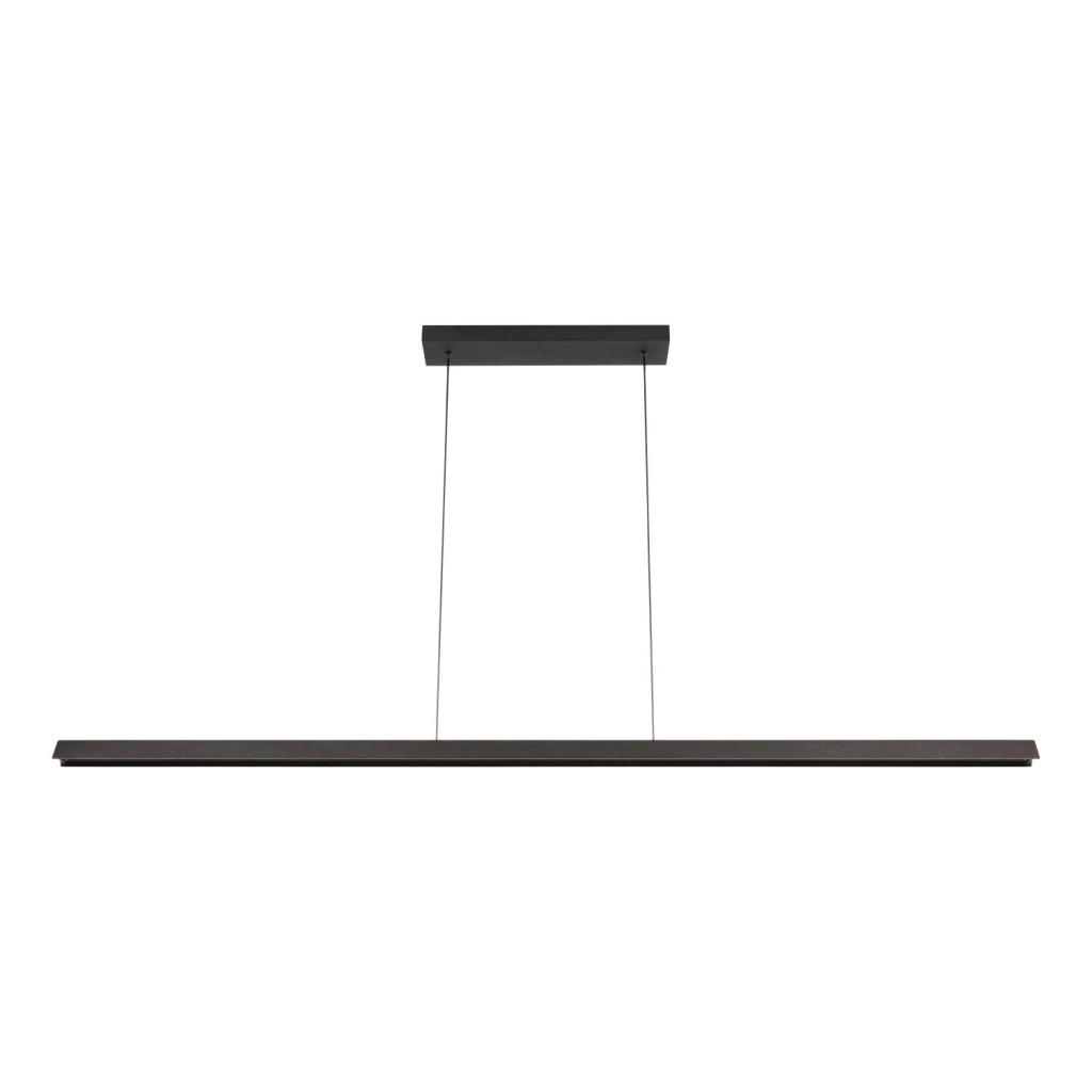 Lampada a sospensione LED FELSTED nera legno Lucide