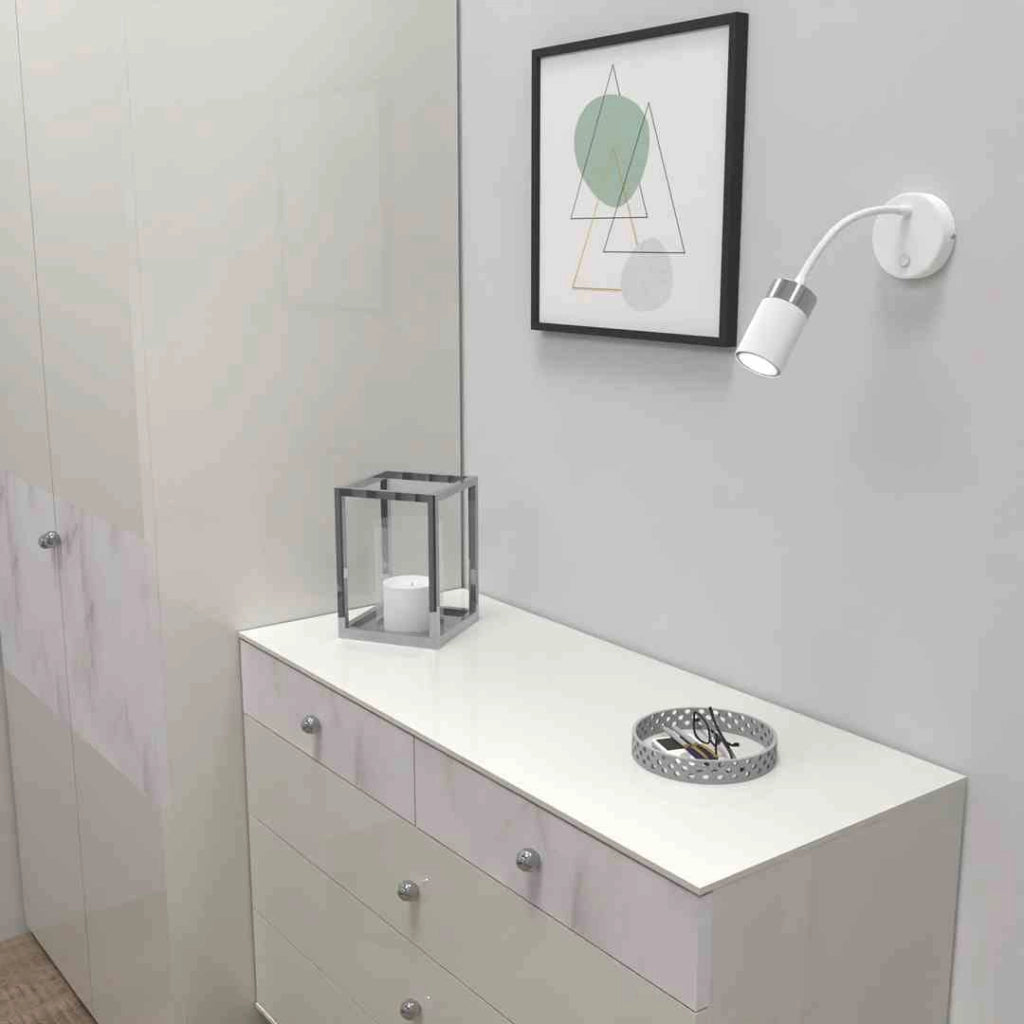 Applique LED flessibile Milagro Joker MLP8533 bianco/cromo