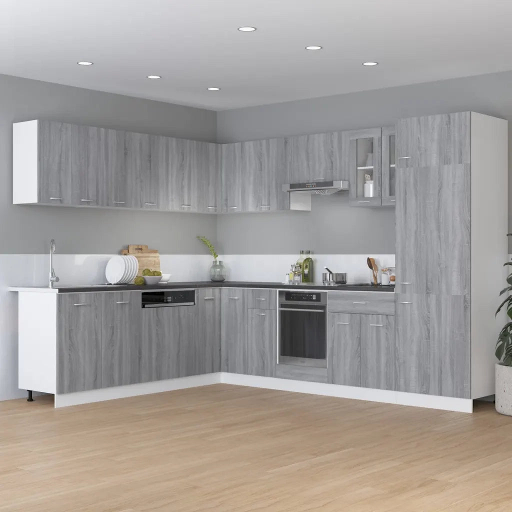 Mobiletto Grigio Sonoma 60x46x81,5 cm in Legno Multistrato cod mxl 74439