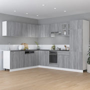 Mobiletto Grigio Sonoma 60x46x81,5 cm in Legno Multistrato cod mxl 74439