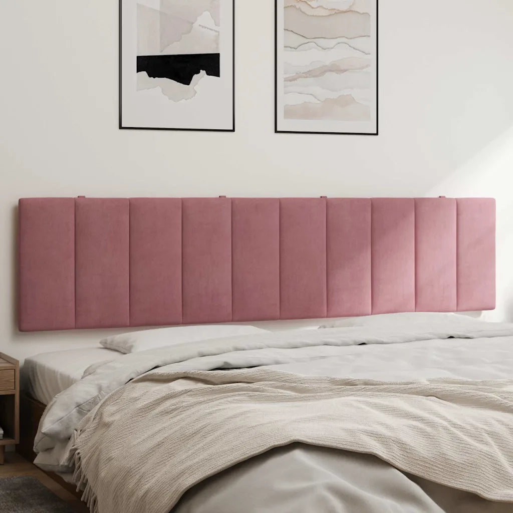 Cuscino Testiera Hanko Rosa 200 cm in Velluto CFW2459048
