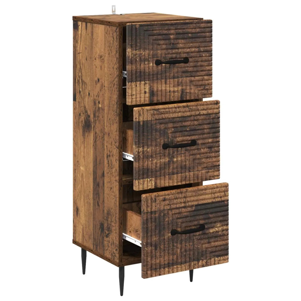 Mobile con Cassetti Legno antico 33 x 34,5 x 89,5 cm 894853
