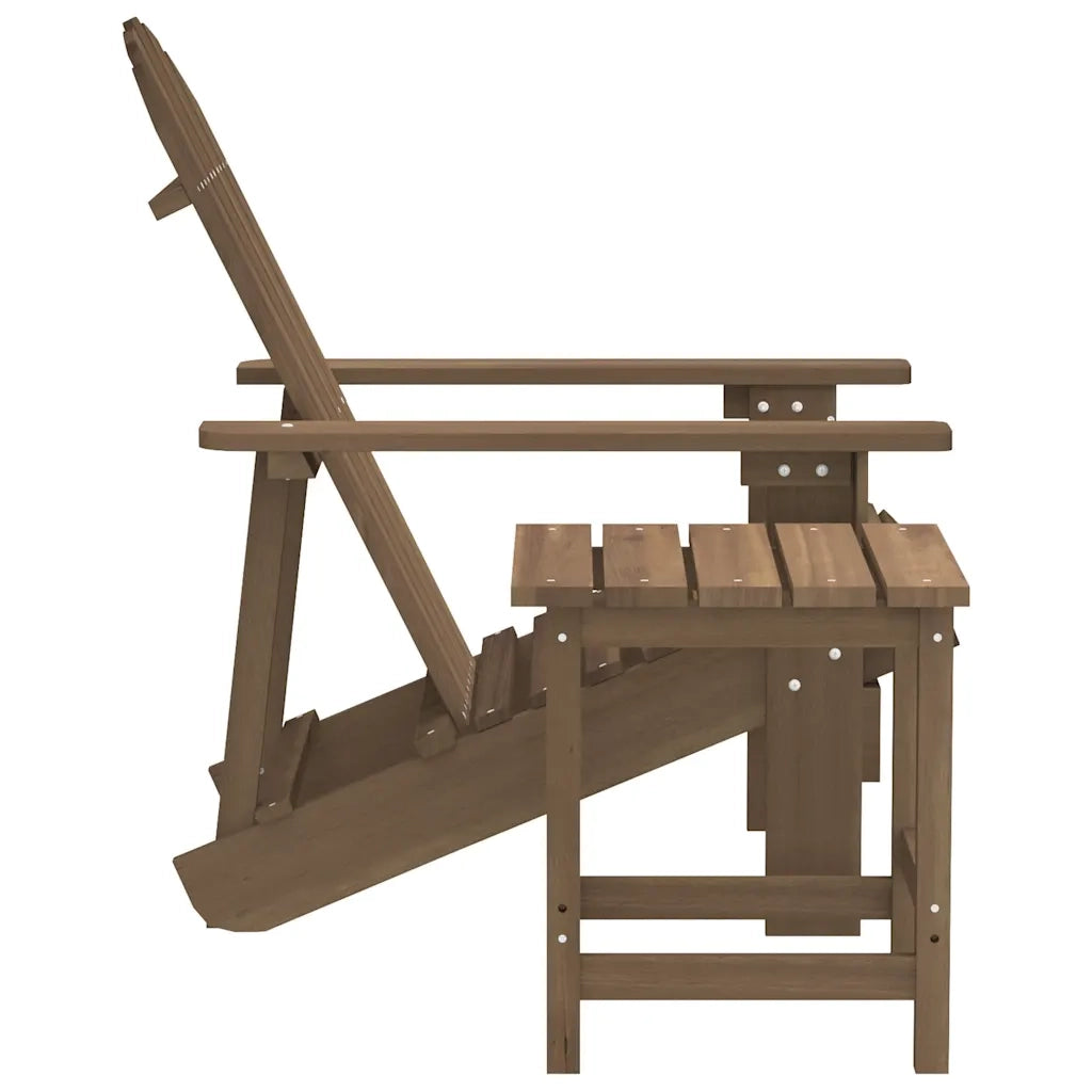 Sedia Adirondack con Tavolo Abete Massello Marrone CFW7184208