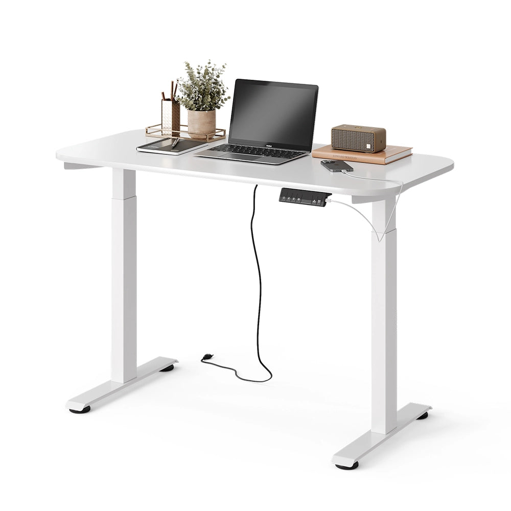 Vicco Scrivania Bianco 120 x 60 cm 2 motori
