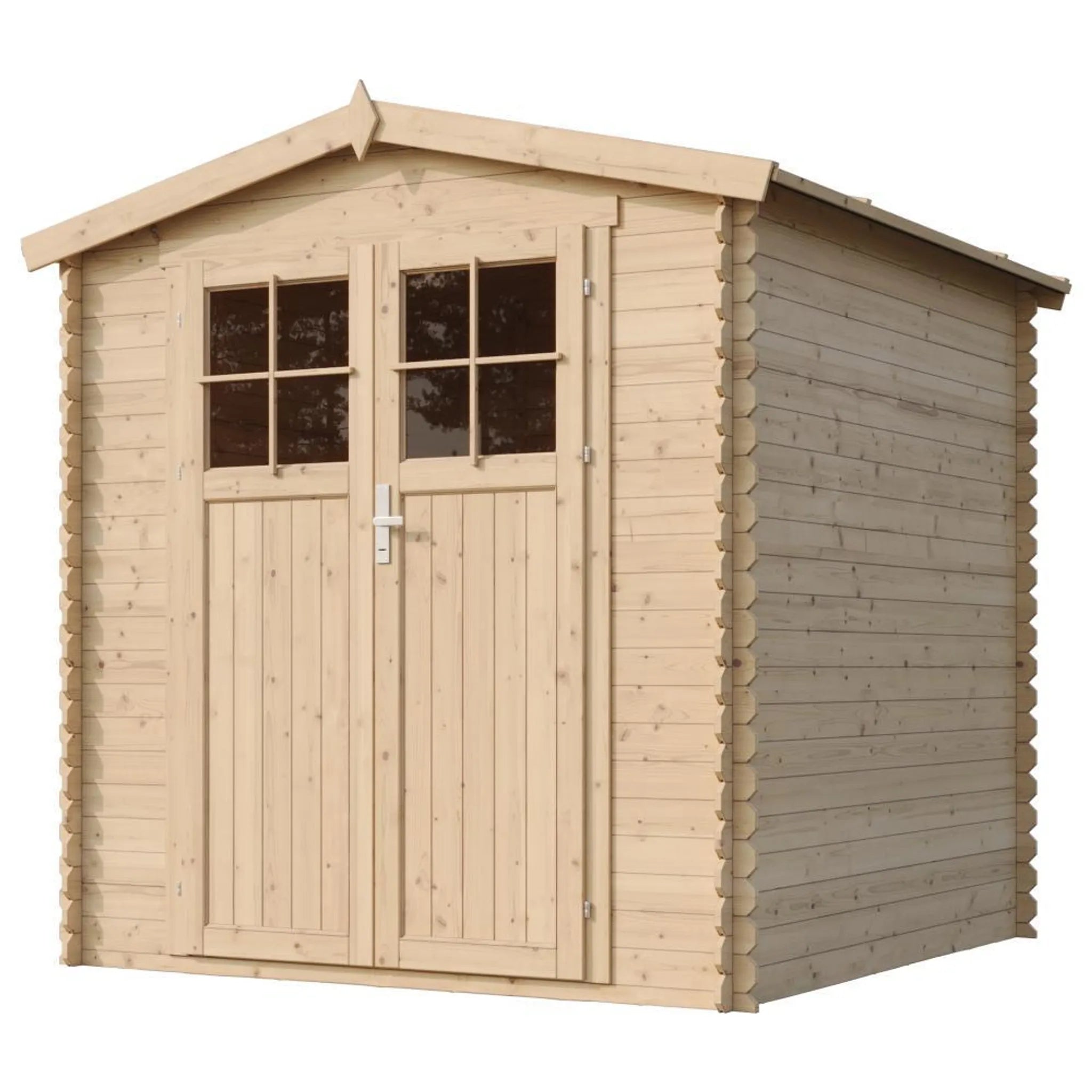 Casetta da Giardino in Legno per Esterni - L216xL206xA218 cm/ 3.53 m2 - TIMBELA M343F+M343G