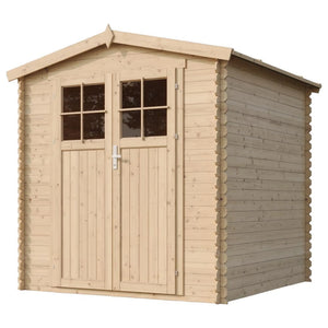 Casetta da Giardino in Legno per Esterni - L216xL206xA218 cm/ 3.53 m2 - TIMBELA M343F+M343G