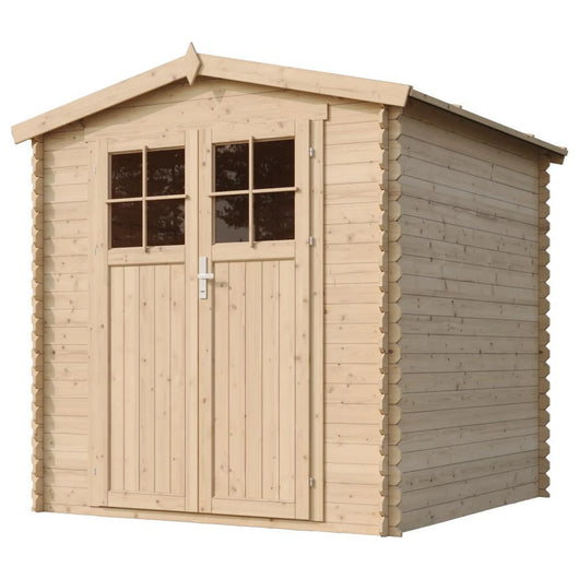 Casetta da Giardino in Legno per Esterni - L216xL206xA218 cm/ 3.53 m2 - TIMBELA M343F+M343G