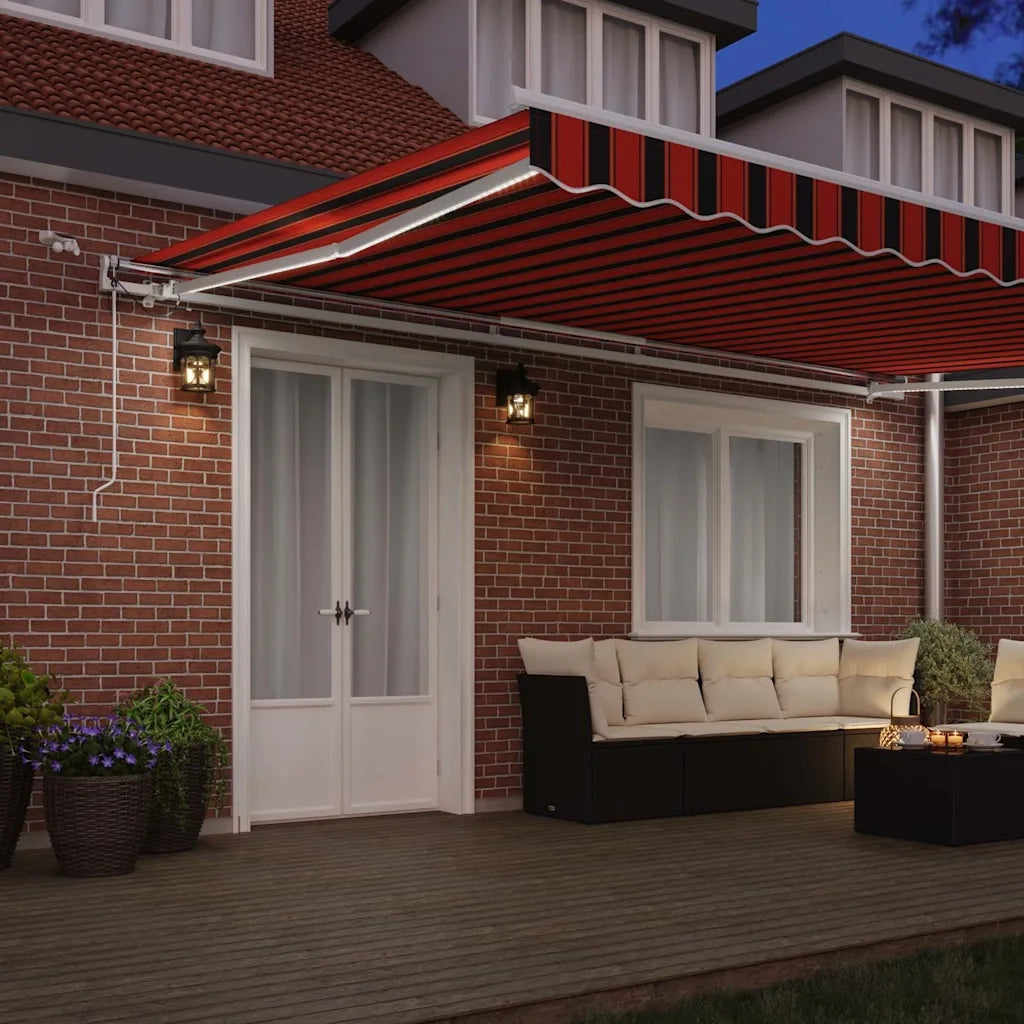 Tenda Retrattile Arancione e Marrone 500 × 300 cm 3331222
