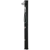 Doccia Solare da Esterno, Serbatoio 35L, Pressione Max 3.5, con Rubinetto per i Piedi, Nero