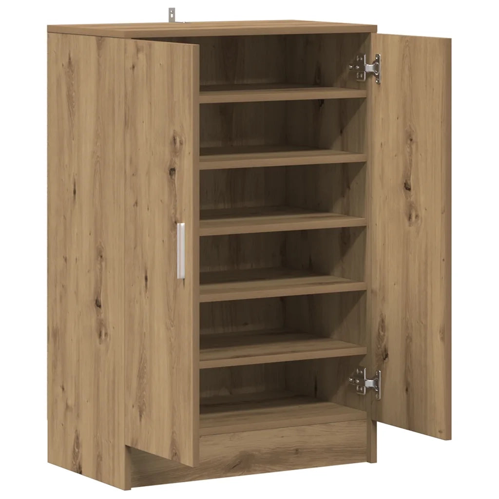 Scarpiera | Mobile per scarpe Rovere Artigianale 60x35x92 cm in Legno Multistrato