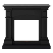 Cornice da Pavimento per Inserto Camino Elettrico 113,7x102,2x28,2 cm in MDF Sined Cetona Nero