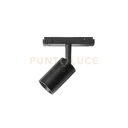 MODENA SP/P - FARETTO PROIETTORE REGOLABILE NERO PER BINARI 48V INCASTRO MAGNETICO LED 3000K 502LM 8W