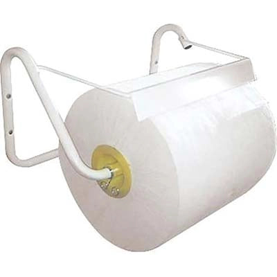 PORTA ROTOLO CARTA ASCIUGAMANI A PARETE  ACCIAIO VERN BIANCO CM 39 H.CM 42