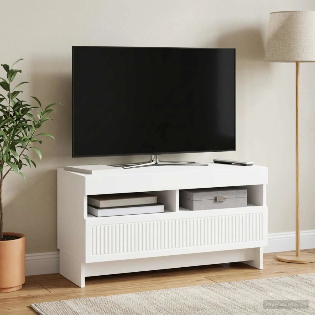 Mobile TV LED Bianco Legno ingegnerizzato 896115