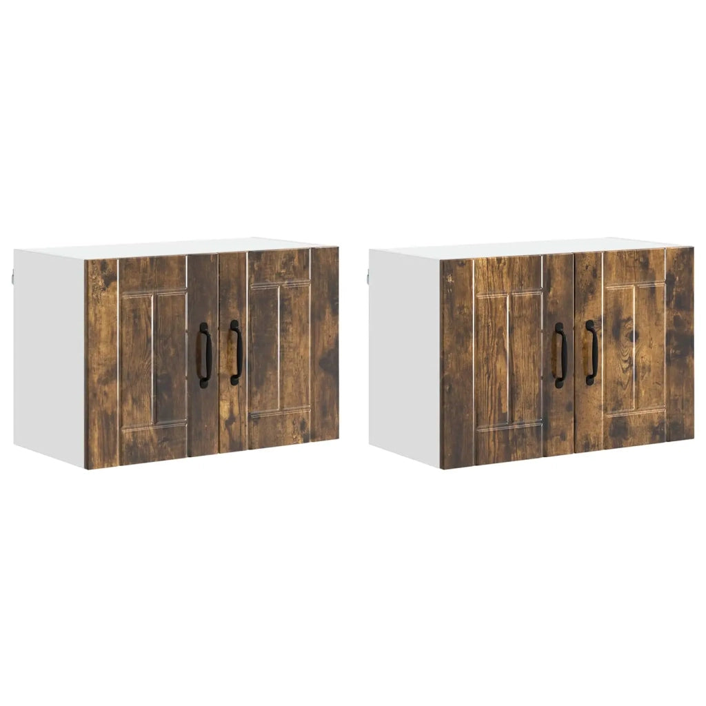 Armadietto a muro LUCCA 2 pcs Rovere Fumo 60 x 31 x 40 cm