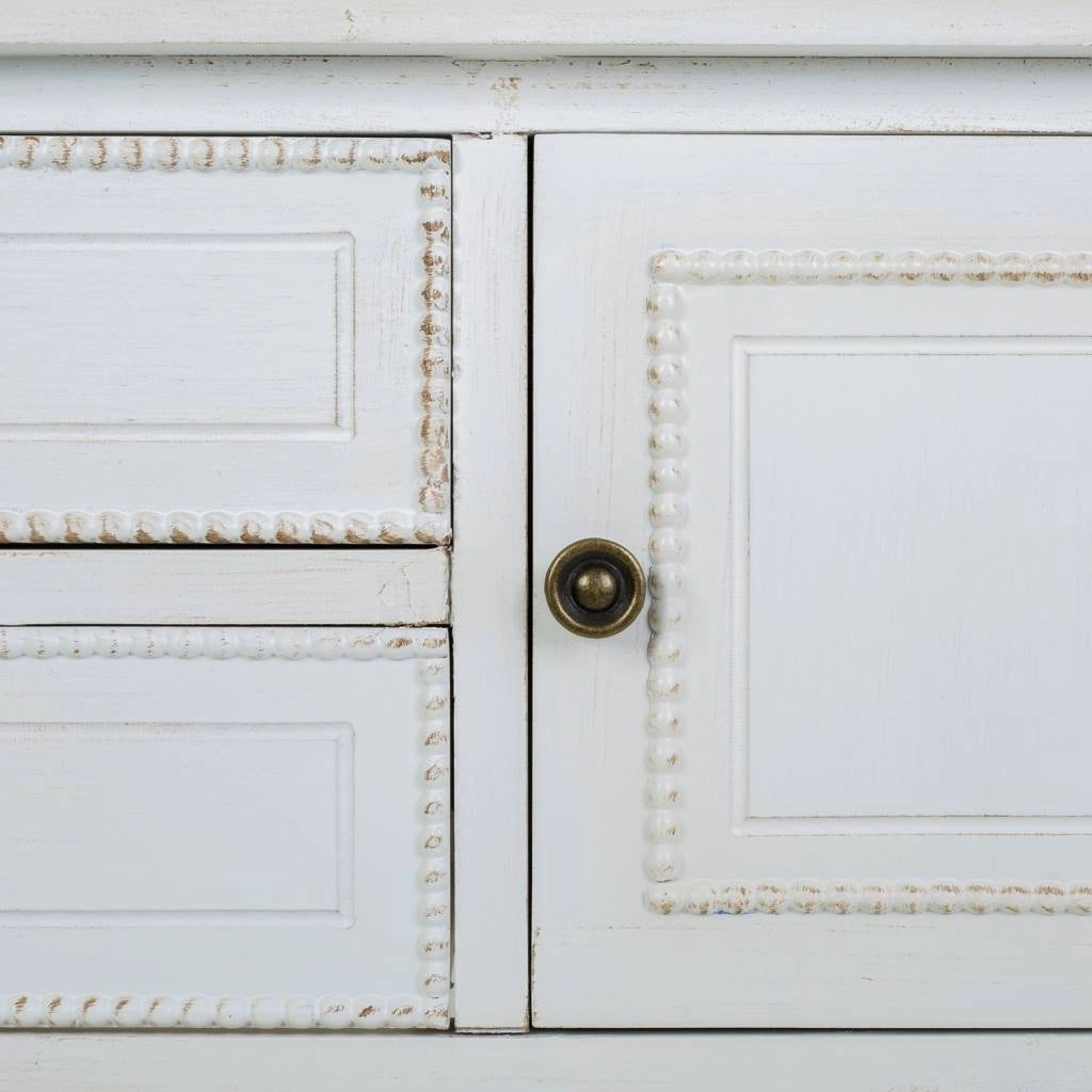 Mobile da ingresso in legno laccato bianco 120x36x92h