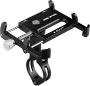 Supporto per telefono per bicicletta - Regolabile manubrio in alluminio per iPhone Samsung - Nero P6